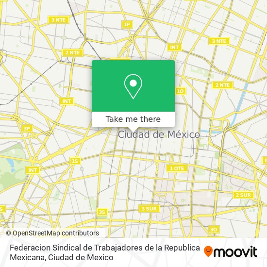 Mapa de Federacion Sindical de Trabajadores de la Republica Mexicana