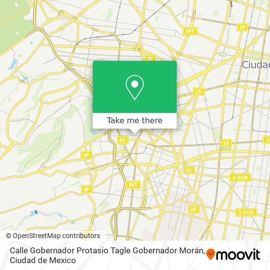 Mapa de Calle Gobernador Protasio Tagle Gobernador Morán