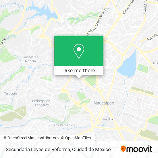 Mapa de Secundaria Leyes de Reforma