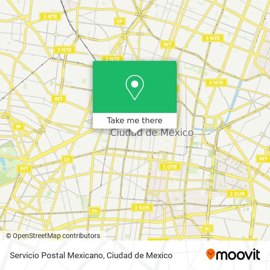Servicio Postal Mexicano map