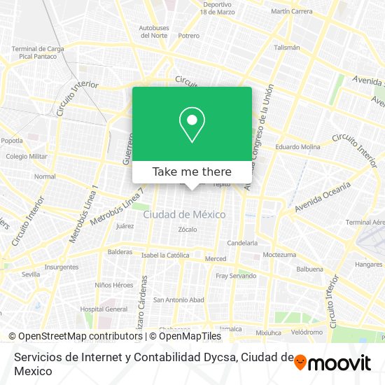 Mapa de Servicios de Internet y Contabilidad Dycsa