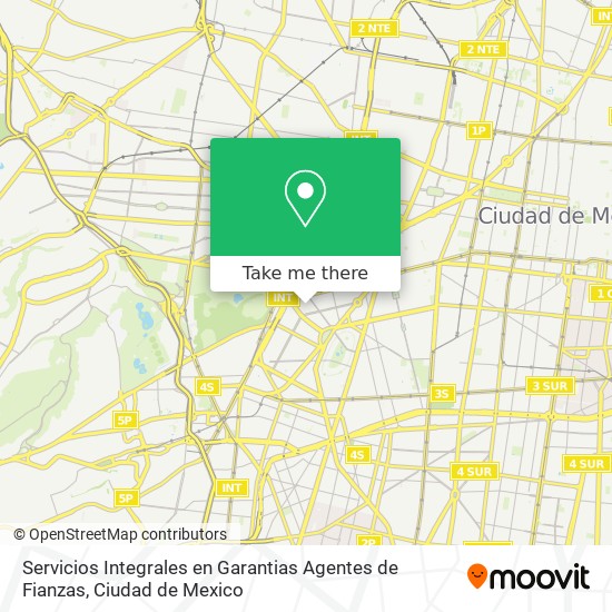 Mapa de Servicios Integrales en Garantias Agentes de Fianzas