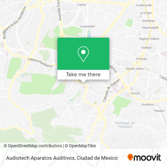 Mapa de Audiotech Aparatos Auditivos