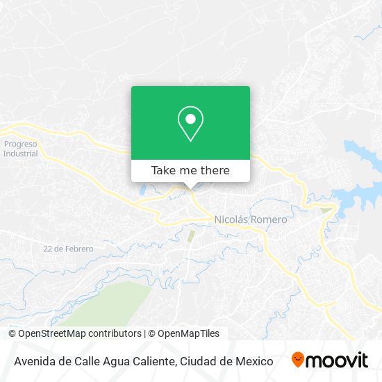 Mapa de Avenida de Calle Agua Caliente