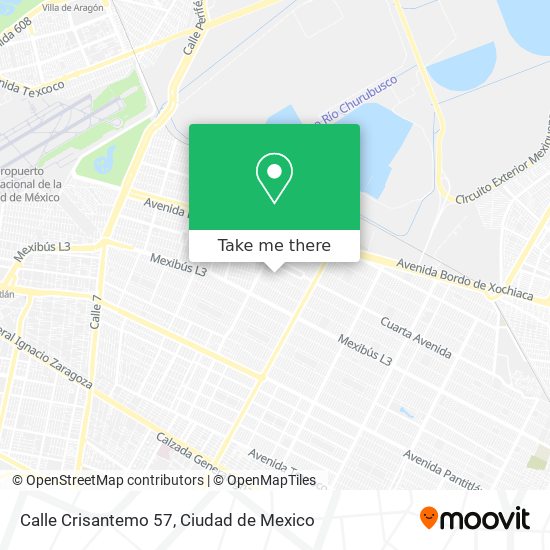 Mapa de Calle Crisantemo 57