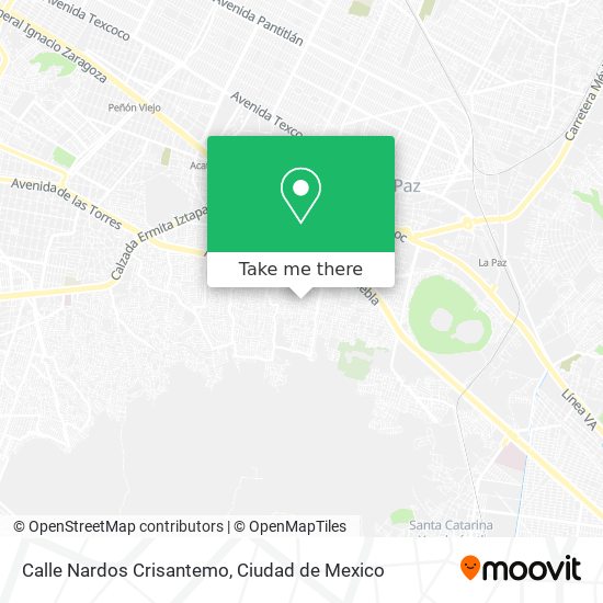 Calle Nardos Crisantemo map