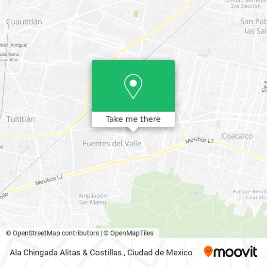 Ala Chingada Alitas & Costillas. map