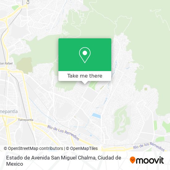 Estado de Avenida San Miguel Chalma map