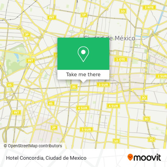 Mapa de Hotel Concordia