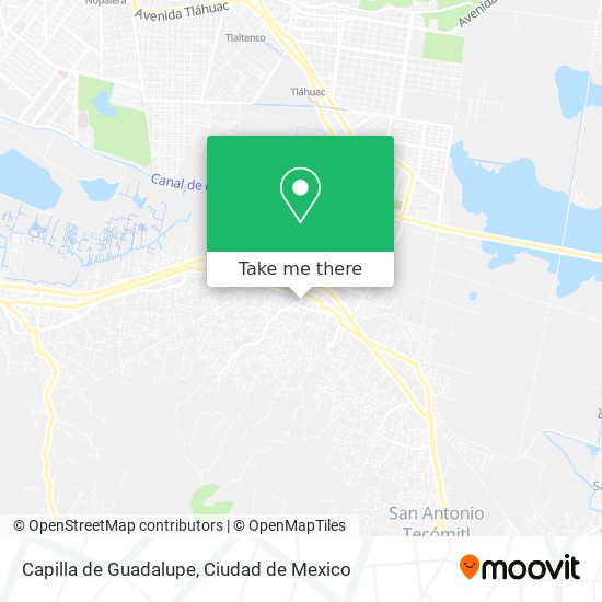 Capilla de Guadalupe map