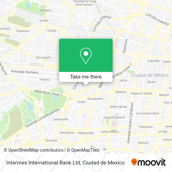 Intermex International Bank Ltd map