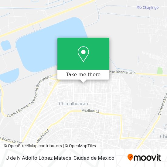 J de N Adolfo López Mateos map