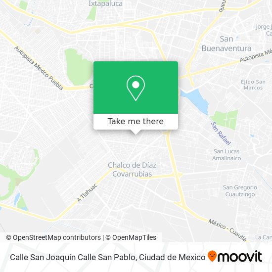Mapa de Calle San Joaquín Calle San Pablo