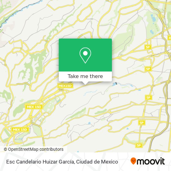 Mapa de Esc Candelario Huizar García