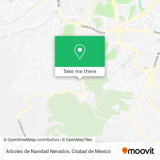 Mapa de Arboles de Navidad Nevados