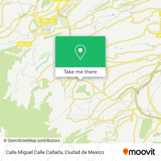 Mapa de Calle Miguel Calle Cañada