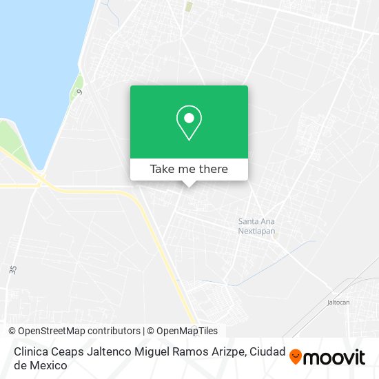 Mapa de Clinica Ceaps Jaltenco Miguel Ramos Arizpe