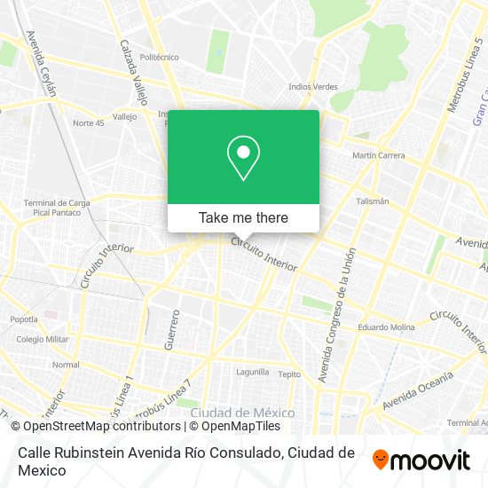 Calle Rubinstein Avenida Río Consulado map
