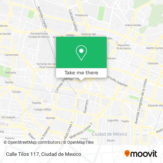 Calle Tilos 117 map