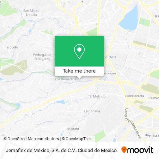 Jemaflex de México, S.A. de C.V. map