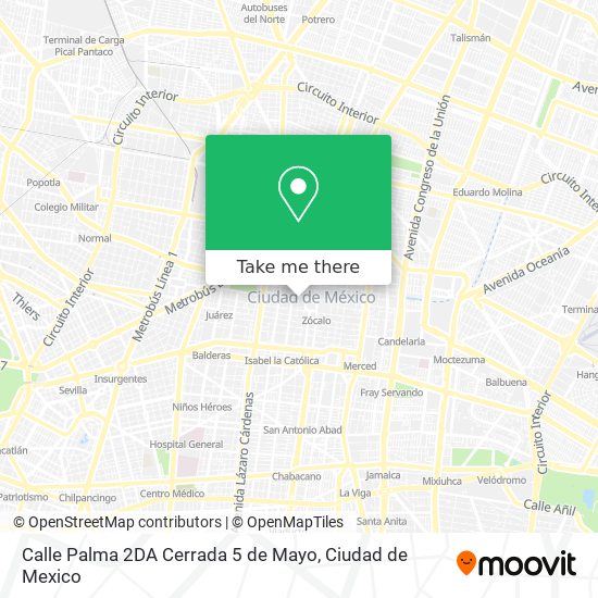 Mapa de Calle Palma 2DA Cerrada 5 de Mayo
