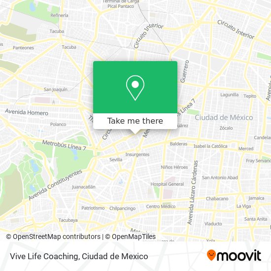 Vive Life Coaching map