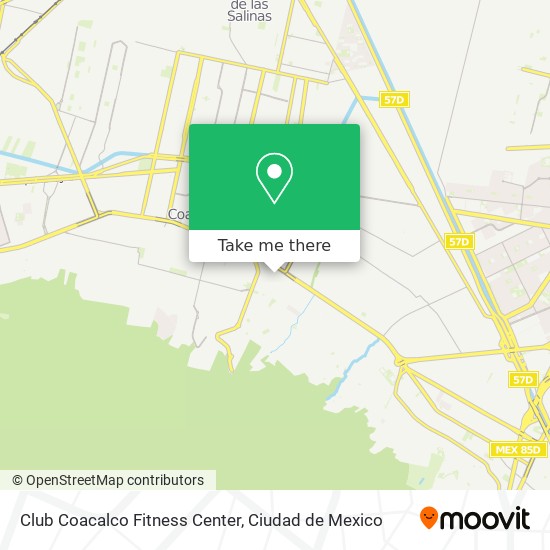 Club Coacalco Fitness Center map