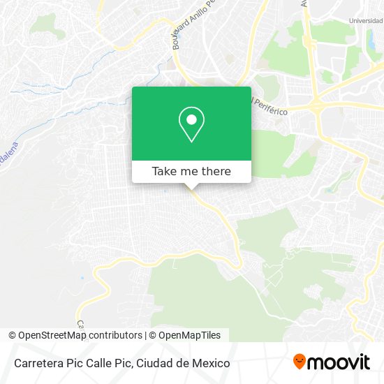 Carretera Pic Calle Pic map