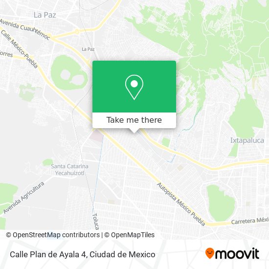 Mapa de Calle Plan de Ayala 4