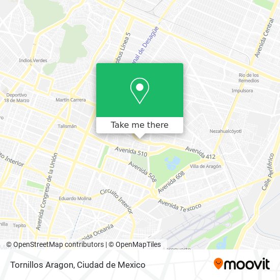 Tornillos Aragon map