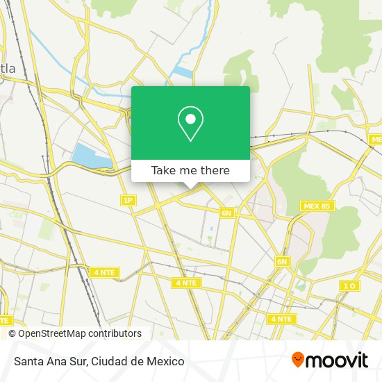 Mapa de Santa Ana Sur