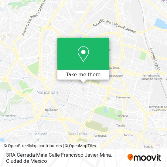 3RA Cerrada Mina Calle Francisco Javier Mina map