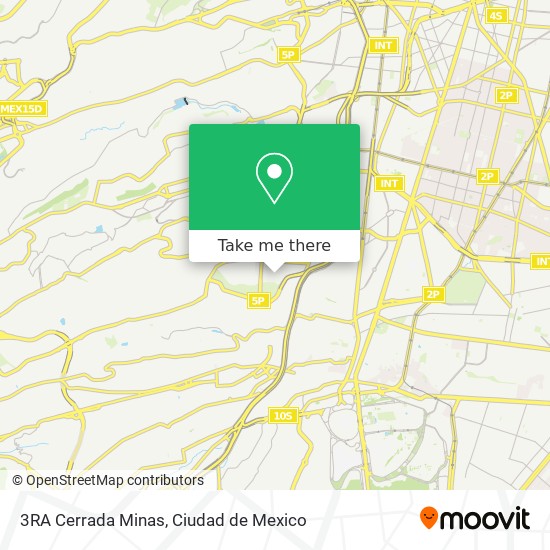 3RA Cerrada Minas map