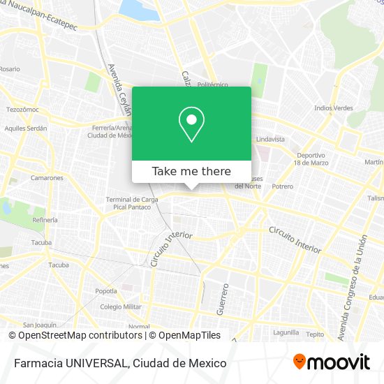 Farmacia UNIVERSAL map