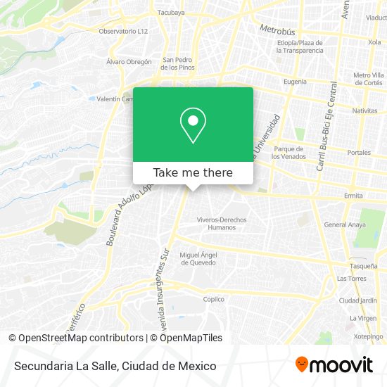 Secundaria La Salle map