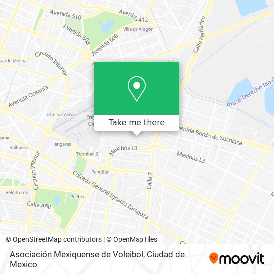 Asociación Mexiquense de Voleibol map