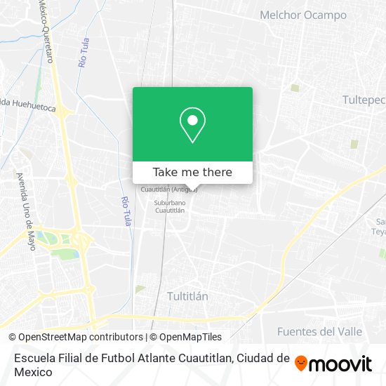 Escuela Filial de Futbol Atlante Cuautitlan map