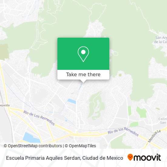 Mapa de Escuela Primaria Aquiles Serdan