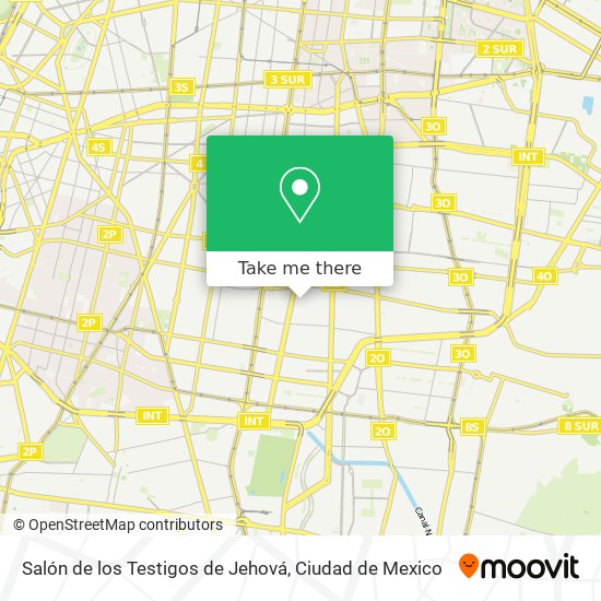 Salón de los Testigos de Jehová map