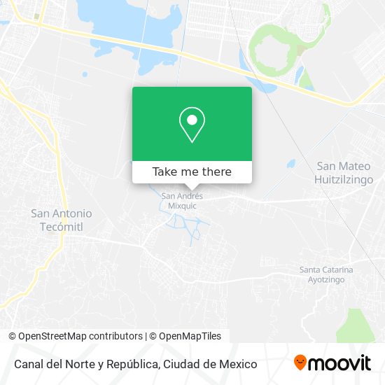 Canal del Norte y República map