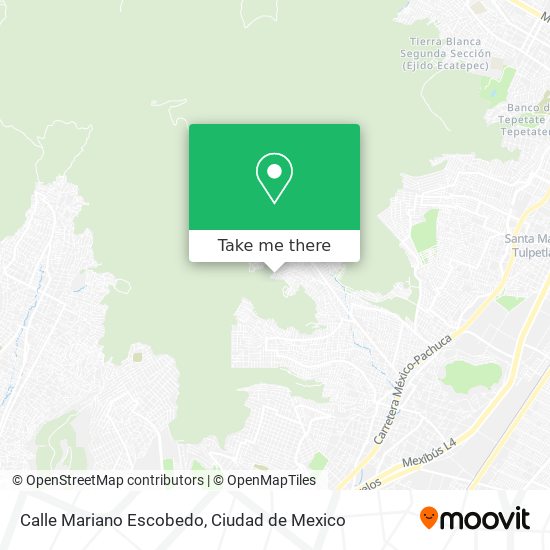 Mapa de Calle Mariano Escobedo