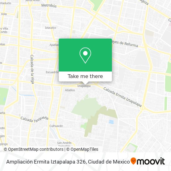 Ampliación Ermita Iztapalapa 326 map