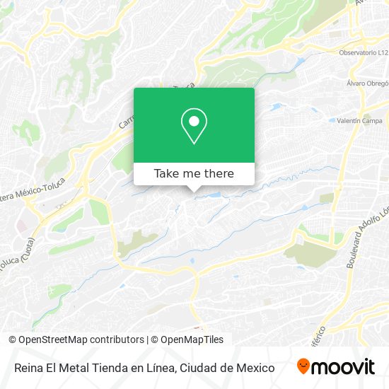 Reina El Metal Tienda en Línea map