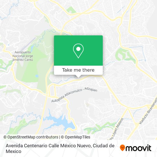 Mapa de Avenida Centenario Calle México Nuevo