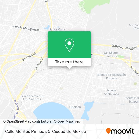 Calle Montes Pirineos 5 map