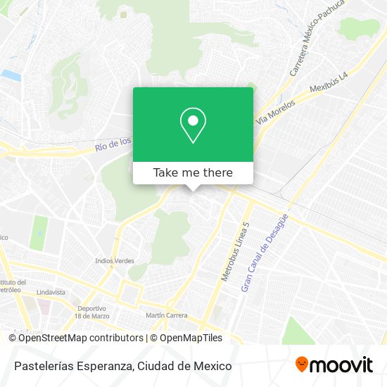 Mapa de Pastelerías Esperanza