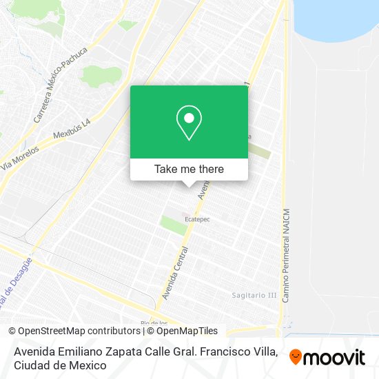 Mapa de Avenida Emiliano Zapata Calle Gral. Francisco Villa