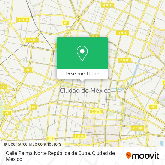 Calle Palma Norte República de Cuba map