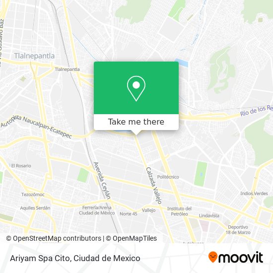Mapa de Ariyam Spa Cito