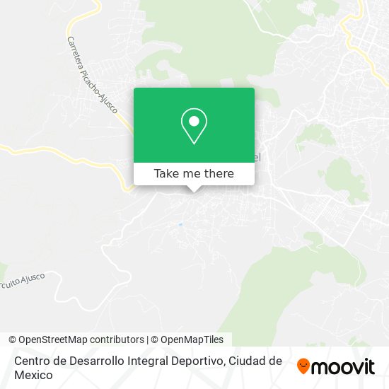 Mapa de Centro de Desarrollo Integral Deportivo